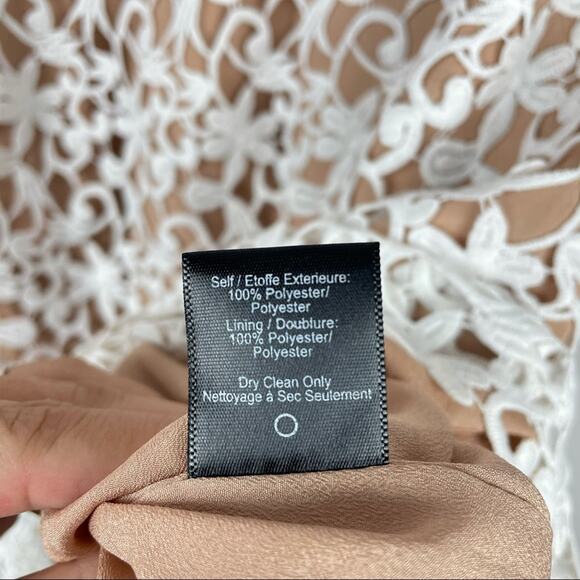 Dress the Population White Lace Crochet Shift Dress Bell Sleeves - Picture 11 of 14